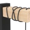 Immagine di LAMPADA EGLO TOWNSHEND 5 - STRUTTURA IN METALLO E LEGNO / FINITURA ACCIAIO, GESSO L.140 MM H.275 MM