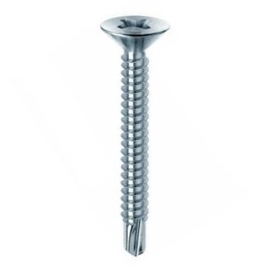 Immagine di VITE PER FERRO TESTA SVASATA PIANA AUTOFORANTE 4,8x70 MM CONFEZIONE DA 100 PZ