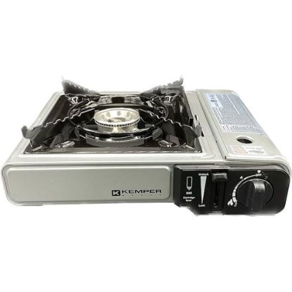 Immagine di FORNELLO A GAS PORTATILE DA TAVOLO SMART IN ACCIAIO FUNZIONANTE CON CARTUCCIA ATTACCO A BAIONETTA  KEMPER