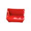 Immagine di CASSA IN PLASTICA ROSSA (HDPE) RETTANGOLARE CON MANIGLIE SOVRAPPONIBILE (LxHxP) 63x33x44 CM DA 65 LT ICS