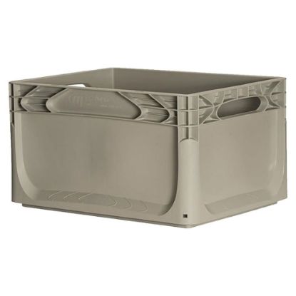 Immagine di CONTENITORE INDUSTRIALE MODULARE L 40 P 30 H 22 CM GRIGIO SENZA COPERCHIO ART PLAST