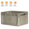 Immagine di CONTENITORE INDUSTRIALE MODULARE L 40 P 30 H 22 CM GRIGIO SENZA COPERCHIO ART PLAST