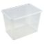 Immagine di CONTENITORE MULTIUSO TRASPARENTE CON COPERCHIO 60 LT 58,5x39x41 CM ART PLAST