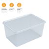 Immagine di CONTENITORE MULTIUSO TRASPARENTE CON COPERCHIO 25 LT  L 58,5 P 39 H 17 CM ART PLAST