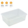 Immagine di CONTENITORE MULTIUSO TRASPARENTE CON COPERCHIO 25 LT  L 58,5 P 39 H 17 CM ART PLAST