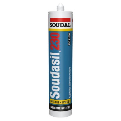 Immagine di SILICONE BASE NEUTRA TRASPARENTE 310 ML  IDEALE PER INCOLLARE E SIGILLARE SPECCHI