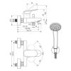 Immagine di MONOCOMANDO ESTERNO VASCA CERALIFE O CROMO IDEAL STANDARD