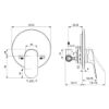 Immagine di MONOCOMANDO INCASSO DOCCIA CERALIFE O CROMO IDEAL STANDARD