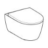 Immagine di VASO ICON 2022 SET SOSPESO RIMFREE CON SEDILE AMMORTIZZATO SGANCIO RAPIDO CERAMICA BIANCA GEBERIT