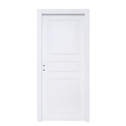 Immagine di PORTA PANTOGRAFATA 3 BUGNE LACCATO BIANCO BATTENTE MISURA 90x210x10/12 CM REVERSIBILE (senza maniglia)