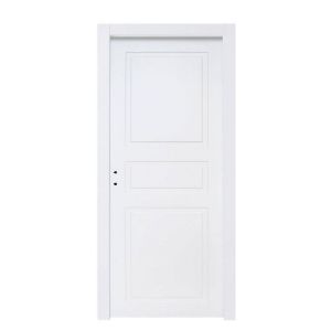 Immagine di PORTA PANTOGRAFATA 3 BUGNE LACCATA BIANCO BATTENTE MISURA 60x210x10/12 CM REVERSIBILE (senza maniglia)