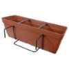 Immagine di BALCONETTA CON AGGANCIO SQUADRATO APPENDIBILE 50 CM 9,5 LT COTTO ART PLAST