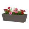 Immagine di FIORIERA CON RISERVA D'ACQUA  L 59 P 16,1 H 16 CM 11,5 LT ANTRACITE ART PLAST