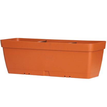 Immagine di FIORIERA CON RISERVA D'ACQUA  L 39 P 16,1 H 16 CM 7,5 LT COTTO ART PLAST