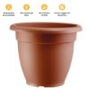Immagine di VASO CAMPANA PLASTICA Ø 40 CM 19,2 LT COTTO ART PLAST