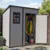 Immagine di CASETTA GIARDINO (MANOR PENT 6X4) IN RESINA CON FINESTRA EFFETTO LEGNO GRAFFIATO BEIGE L.183,5 P.111 H.200,5 CM  KETER
