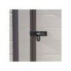 Immagine di CASETTA GIARDINO (MANOR PENT 6X4) IN RESINA CON FINESTRA EFFETTO LEGNO GRAFFIATO BEIGE L.183,5 P.111 H.200,5 CM  KETER