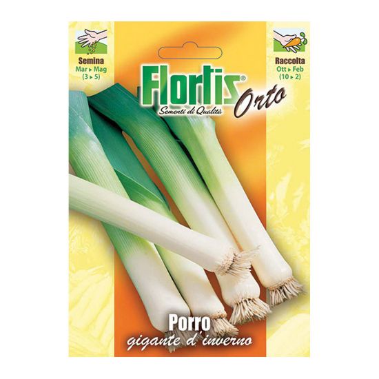 Immagine di BUSTINA SEMI ORTO PORRO GIGANTE D'INVERNO L 11,5 H 16 CM FLORTIS
