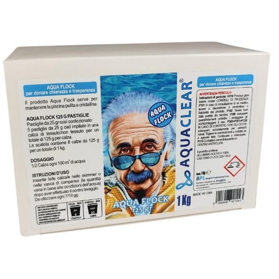 Immagine di FLOCCULANTE PASTIGLIE DA 125 G CONFEZIONE DA 1,0 KG  AQUACLEAR
