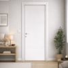 Immagine di PORTA MICROTEC FRASSINO BIANCO BATTENTE MISURA 80x210x10/12 CM REVERSIBILE (SENZA MANIGLIA)