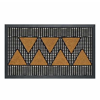 Immagine di ZERBINO COCCO+GOMMA TEKNO RETTANGOLARE L 75 H 44 CM SPESSORE 2,0 CM IDEALE PER ESTERNO