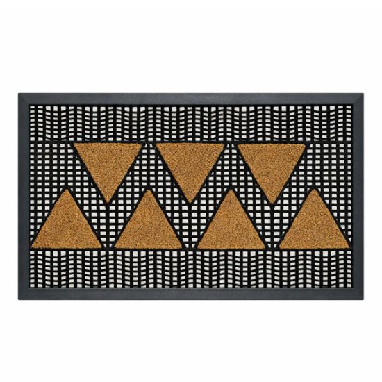 Immagine di ZERBINO COCCO+GOMMA TEKNO RETTANGOLARE L 75 H 44 CM SPESSORE 2,0 CM IDEALE PER ESTERNO