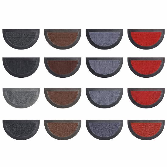 Immagine di ZERBINO GOMMA+POLIESTERE ATENE MEZZO TONDO L 68 H 38 CM SPESSORE 0,8 CM ASSORTITI IDEALE PER ESTERNO