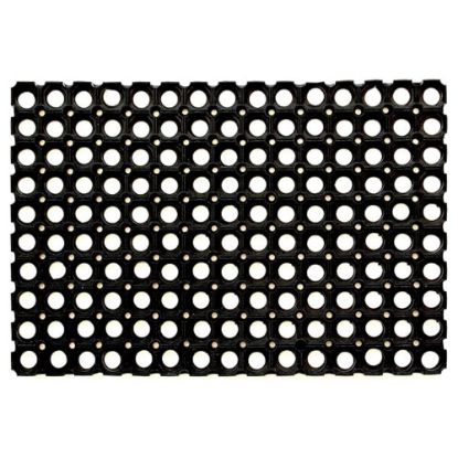 Immagine di ZERBINO GOMMA BEST FORATO NERO RETTANGOLARE L 60 H 40 CM SPESSORE 2,3 CM IDEALE PER ESTERNO