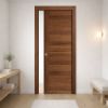 Immagine di PORTA EASY SCORREVOLE INTERNO NOCE CELLINI MISURA 80x210x10/12 CM REVERSIBILE
