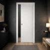Immagine di PORTA EASY SCORREVOLE INTERNO BIANCO GRAFFIATO MISURA 60x210x10/12 CM REVERSIBILE