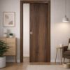 Immagine di PORTA MICROTEC NOCE QUERCIA SCORREVOLE INTERNO MISURA 60x210x10/12 CM REVERSIBILE