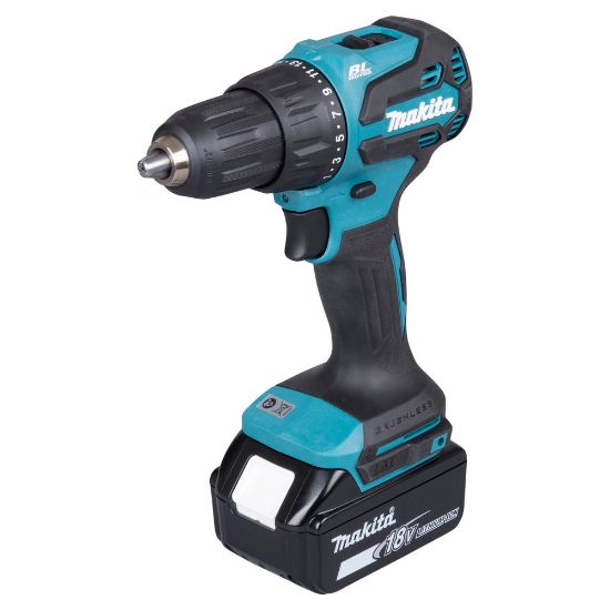 Immagine di TRAPANO AVVITATORE A PERCUSSIONE DHP490RTJ 65NM BRUSHLESS CON 2 BATTERIE 18V 5,0Ah  MAKITA