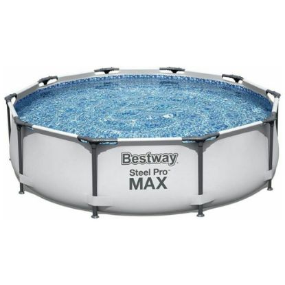 Immagine di PISCINA STEEL PRO MAX ROTONDA Ø 366 H 76 CM CON POMPA FILTRO BESTWAY