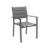 Immagine di POLTRONA OSTUNI IN ALLUMINIO CON BRACCIOLI L 57 P 58 H 86 CM ANTRACITE CON SEDUTA E SCHIENALE IN TEXTILENE COLORE GRIGIO 18/03/2026