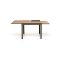 Immagine di TAVOLO DA GIARDINO IN ALLUMINIO MOD.OTRANTO MARRONE CON PIANO A DOGHE ALLUNGABILE IN POLYWOOD EFFETTO LEGNO L 90-180 P 90 H 75 IDEALE PER 4-6 POSTI