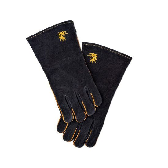 Immagine di GUANTI IN PELLE SCAMOSCIATA IMBOTTITO IN COTONE PER FORNO E BBC G.M.R.