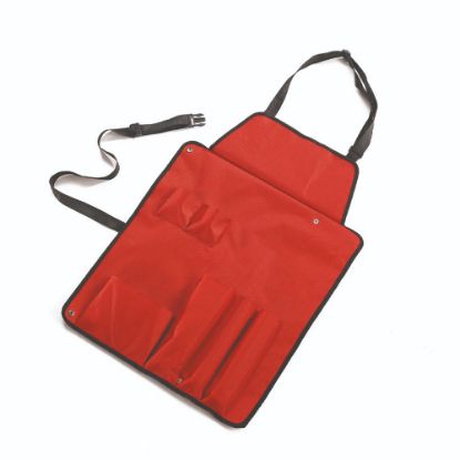 Immagine di GREMBIULE DI PROTEZIONE ROSSO CON TASCHE PORTA ACCESSORI OMPAGRILL