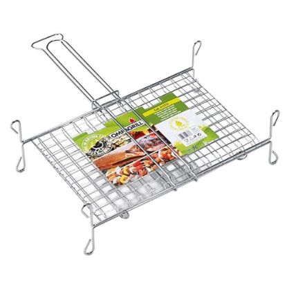 Immagine di GRATICOLA DOPPIA A RETE CON PIEDI 40X45 CM OMPAGRILL