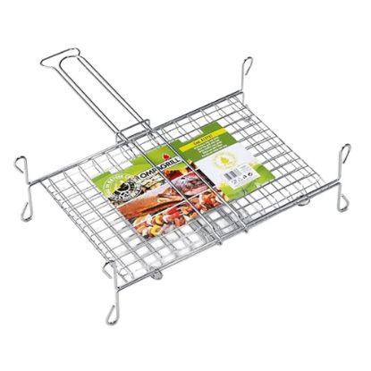 Immagine di GRATICOLA DOPPIA A RETE CON PIEDI 27X37 CM OMPAGRILL
