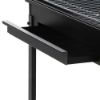 Immagine di BARBECUE A CARONELLA STROMBOLI L 40 P 30 H 78 CM CON COPERCHIO MILLE