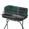 Immagine di BARBECUE A CARBONELLA MODELLO 60-40 GREEN L 53 P 34,5 H 87 CM OMPAGRILL