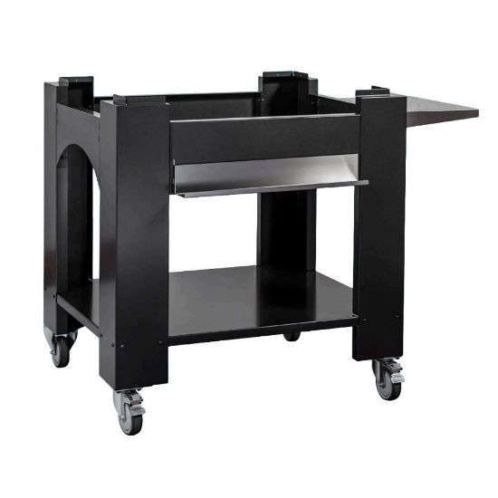 Immagine di CARRELLO ARDE MAXI ANTRACITE L 115 P 85 H 90 CM CON PIANO LATERALE E RUOTE IDEALE PER FORNO ARDE MAXI TRANQUILLI