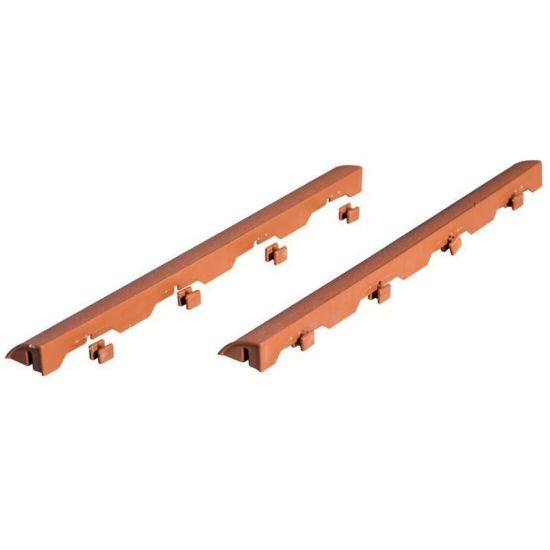 Immagine di SCIVOLI PER PIASTRELLA EASY TARRACOTTA CON AGGANCIO UNIVERSALE L 39 P 4,5 CM SPESSORE 2,5 CM IN CONFEZIONE DA 6 PZ ART PLAST