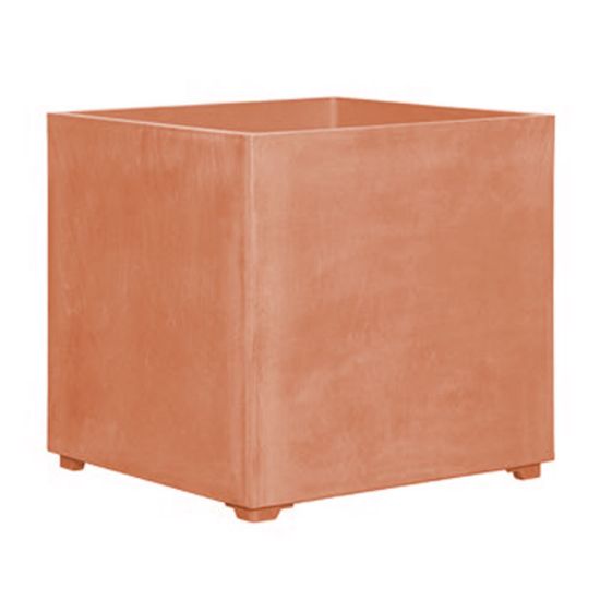 Immagine di VASO CARAVAGGIO PLASTICA CUBICO L 40 P 40 H 40 CM COTTO ART PLAST