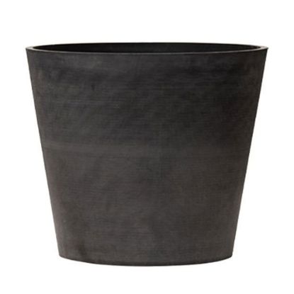 Immagine di VASO LEONARDO PLASTICA A CONO Ø 30 H 25 CM ANTRACITE ART PLAST
