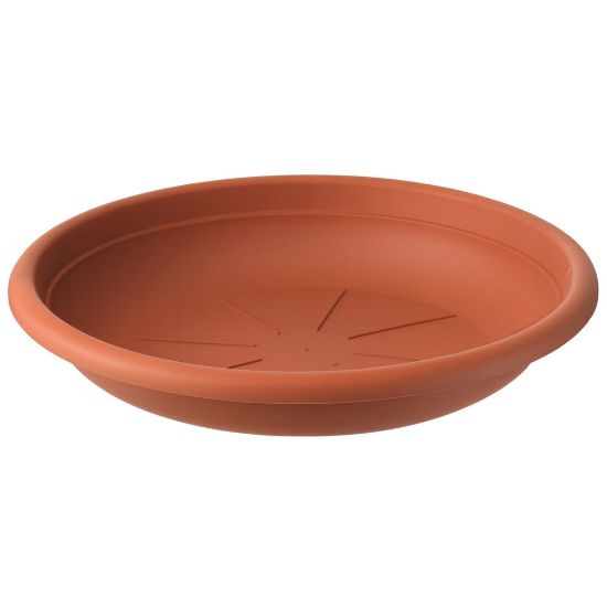 Immagine di SOTTOVASO PLASTICA Ø 18 CM COTTO PER VASO CAMPANA Ø 20 CM ART PLAST