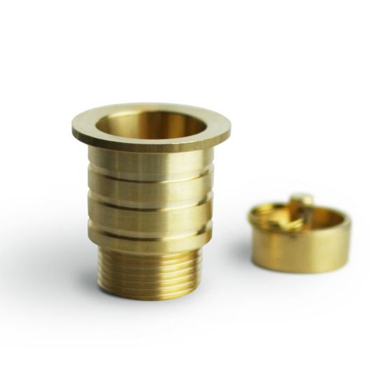 Immagine di PILETTA DI SCARICO IN OTTONE LUCIDO Ø 3/4" IDEALE PER FONTANE IN CEMENTO KAM