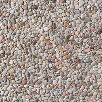 Immagine di MATTONE IN CEMENTO 50X50 CON GHIAIA LAVATA COLORE BEIGE