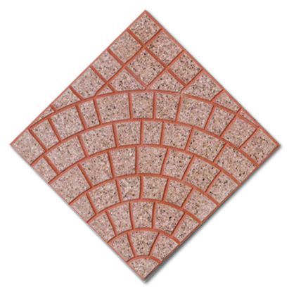 Immagine di CURVO ROSSO LEVIGATO 40X40CM D'ASCENZI A MQ