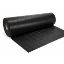 Immagine di PAVIMENTO IN GOMMA ANTISCIVOLO CON RILIEVO ALLUMINIO NERO H 120 CM SPESSORE 3,0 MM ROTOLO DA 15 ML VELCOC